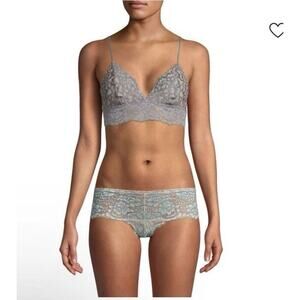 Cosabella Preta Lace Bralette Gray Sz Small NWT